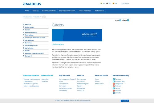 
                            2. Careers - Amadeus India | Let's shape the future of travel
