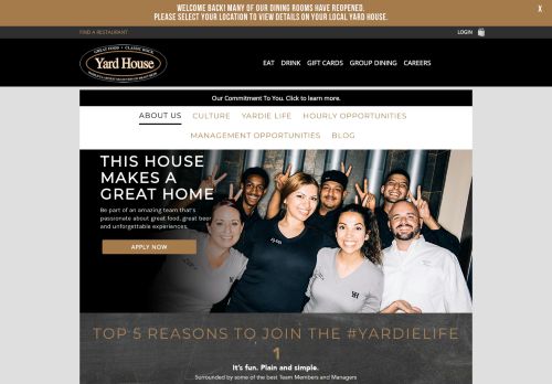 
                            12. Careers and Job Opportunities | Yard House Restaurants