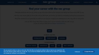 
                            1. Careers and job vacancies | the NEC Group, Birmingham