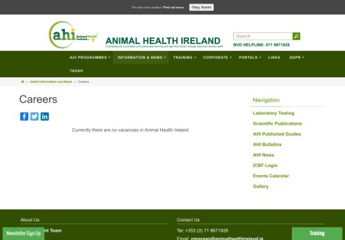 
                            6. Careers – Animal Health Ireland