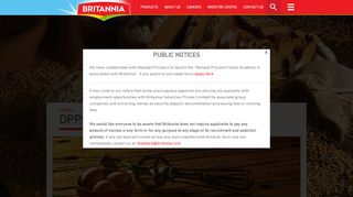 
                            2. Careers at Britannia Industries Limited - Official Website