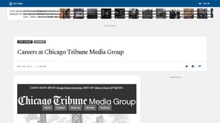 
                            9. Careers at Chicago Tribune Media Group - Chicago Tribune