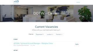 
                            7. Careers @ DOTW