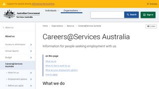 
                            6. Careers@Human Services - Australian Government Department of ...