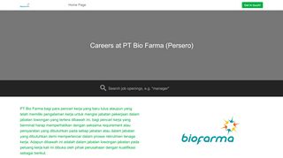 
                            3. Careers at PT Bio Farma (Persero)