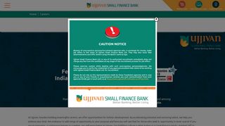 
                            1. Careers @ Ujjivan Small Finance Bank