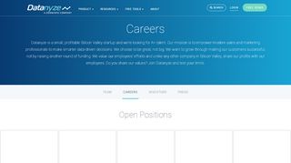 
                            9. Careers | Datanyze