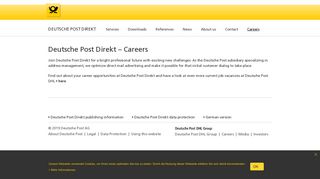 
                            9. Careers | Deutsche Post Direkt