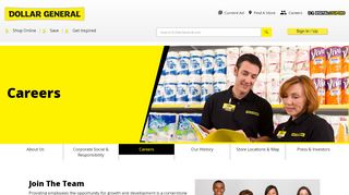 
                            4. Careers - Dollar General