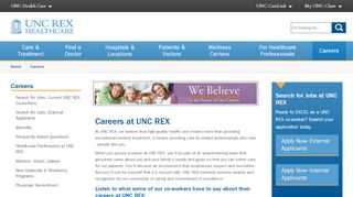 
                            13. Careers, Employment, Jobs | UNC REX Healthcare | Raleigh, NC