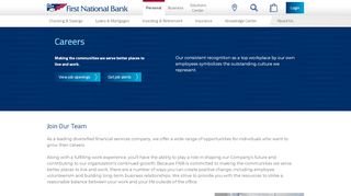 
                            9. Careers | First National Bank