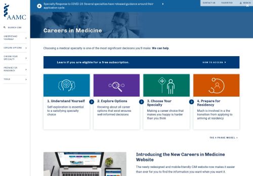 
                            5. Careers In Medicine - AAMC