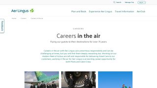 
                            2. Careers in the air - Aer Lingus