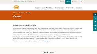 
                            12. Careers Opportunities | MLC Australia
