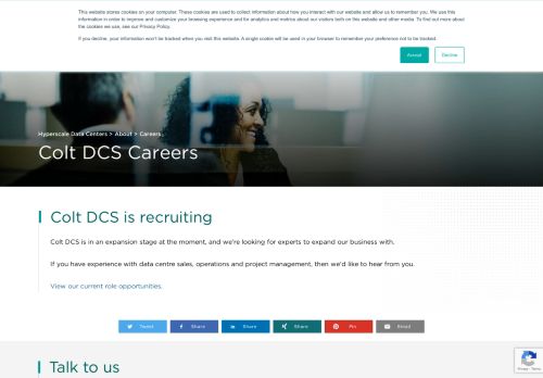 
                            12. Careers with Colt Data Centre Services | Colt DCS