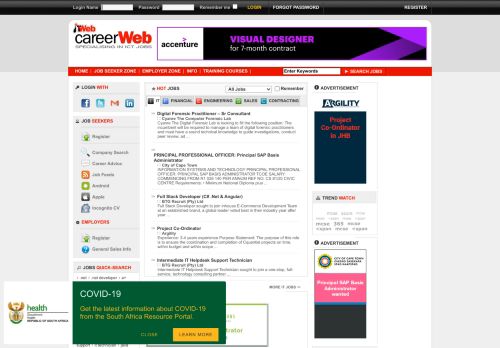 
                            11. CareerWeb: Home Page