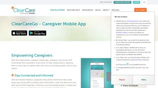 
                            4. Caregiver Mobile App - ClearCare