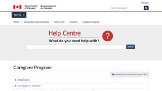
                            7. Caregiver Program - Immigration, Refugees and Citizenship Canada