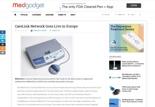 
                            13. CareLink Network Goes Live in Europe | Medgadget