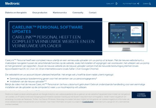 
                            3. CareLink™ Personal software updates | Medtronic Diabetes Nederland