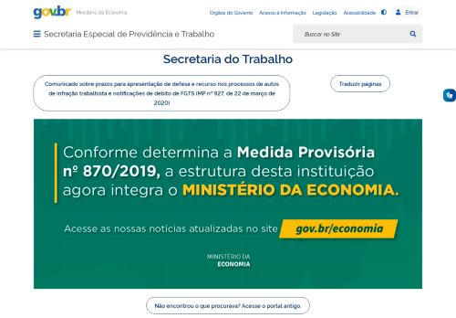 
                            1. CAREP - Ministério do Trabalho