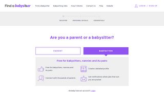 
                            4. Carer > Register - Find A Babysitter