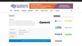 
                            5. Carerix - Recruitmentsystemen.nl