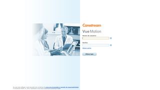 
                            3. Carestream Vue Motion - Log in