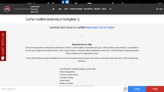 
                            9. CarFax Advantage Certified Dealer in Springfield, IL | Landmark ...