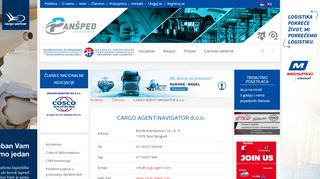 
                            7. CARGO AGENT-NAVIGATOR d.o.o. - Transport i Logistika