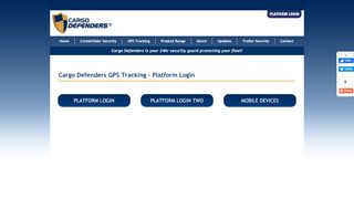 
                            9. Cargo Defenders GPS Tracking - Platform Login