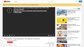 
                            13. Cargo International - Sie verpacken, wir holen ab! - YouTube