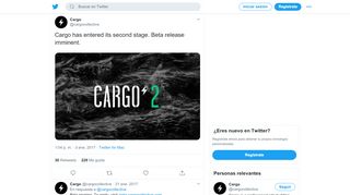 
                            7. Cargo on Twitter: 