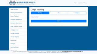 
                            10. Cargo tracking - Cosco Shipping Italy Website