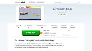 
                            7. Cargo.airindia.in website. Air India Air Transport Services Limited ...