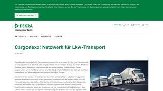 
                            9. Cargonexx: Netzwerk für Lkw-Transport - DEKRA.net