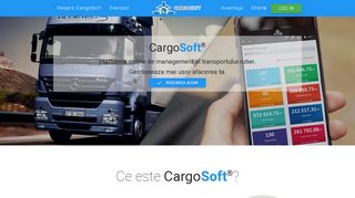 
                            2. CargoSoft - Platforma online de management al transportului rutier.