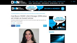 
                            7. Cari Bucci, MARC USA Chicago: DMN 2014 40 Under 40 Award winner