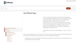 
                            9. Cari iPhone Saya - iPhone, Bantuan iPhone - iPhone Help