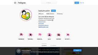 
                            9. Cari Jodoh Muslim Malaysia (@baitulmuslim) • Instagram ...