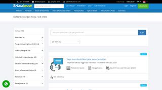 
                            3. Cari Ribuan Lowongan Freelance. Kerja Online di Sribulancer