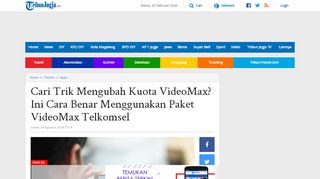 
                            5. Cari Trik Mengubah Kuota VideoMax? Ini Cara Benar Menggunakan ...