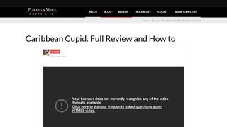 
                            12. Caribbean Cupid: Full Review and How to – foreignwifehappylife.com