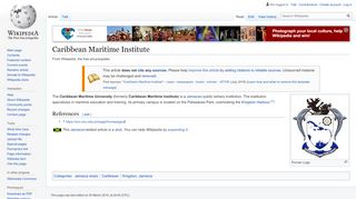 
                            11. Caribbean Maritime Institute - Wikipedia