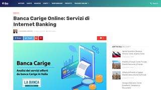 
                            8. Carige Banca On Line: Servizi Online