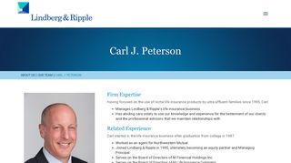 
                            11. Carl J. Peterson – Lindberg & Ripple