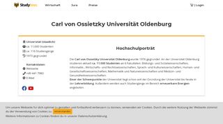
                            8. Carl von Ossietzky Universität Oldenburg - Studiengänge und ...
