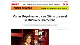 
                            13. Carles Puyol recuerda su último día en el vestuario del Barcelona