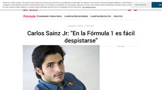 
                            10. Carlos Sainz Jr: “En la Fórmula 1 es fácil despistarse” - Sport