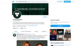 
                            4. Carlsbergfondet (@Carlsbergfondet) | Twitter